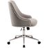 BOSS Office Products Designer Gray Linen Fabric Desk Chair
