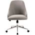 BOSS Office Products Designer Gray Linen Fabric Desk Chair