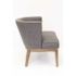 BOSS Office Products Designer Guest Chair Slate Grey Linen Fabric Driftwood Wood frame Comfort Cushions