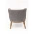 BOSS Office Products Designer Guest Chair Slate Grey Linen Fabric Driftwood Wood frame Comfort Cushions