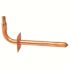 Apollo 8 in. x 1/2 in. Copper PEX-B Barb Stub-Out 90-Degree Elbow with Flange