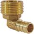 Apollo 1/2 in. Brass PEX-B Barb x 3/4 in. Male Pipe Thread Adapter 90-Degree Elbow
