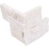 MSI Arctic White Ledger Corner 6 in. x 6 in. Splitface Marble Wall Tile (2 sq. ft./ Case)
