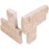 MSI Roman Beige Ledger Corner 6 in. x 6 in. Splitface Travertine Wall Tile (2 sq. ft. / case)