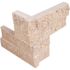 MSI Roman Beige Ledger Corner 6 in. x 6 in. Splitface Travertine Wall Tile (2 sq. ft. / case)