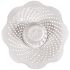 DANCO Hair Catcher Bathroom Tub Strainer in White (3-Pack)