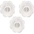 DANCO Hair Catcher Bathroom Tub Strainer in White (3-Pack)