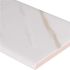 MSI Classique White Calacatta Bullnose 4 in. x 16 in. Glossy Glazed Ceramic Wall Tile (33.33 lin. ft. / case)