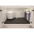 Xtreme Mats 34 in. x 22 in. Grey Kitchen Depth Under Sink Cabinet Mat Drip Tray Shelf Liner