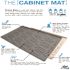 Xtreme Mats 22 in. x 19 in. Grey Bathroom Vanity Depth Under Sink Cabinet Mat Drip Tray Shelf Liner