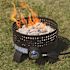Sporty Campfire 12.5 in. Round Steel Fire Pit in Bronze