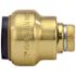 Tectite 3/4 in. Brass Push-To-Connect Cap with Drain