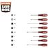 Milwaukee Phillips/Flat Head/Square Hex Drive Screwdriver Set with Tri-Lobe Handle (8-Piece)