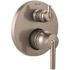 Delta 2-Handle Wall-Mount Valve Trim Kit with 3-Setting Integrated Diverter in Stainless (Valve Not Included)