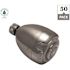 Earth Spa 3-Spray Patterns with 2 GPM 2.7-in. Wall Mount Adjustable Fixed Shower Head in Brushed Nickel, (50-Pack)