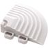Swisstrax 2.5 in. x 2.5 in. Artic White Corner Edging for 15.75 in. Modular Tile Flooring (2-Pack)