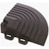 Swisstrax 2.5 in. x 2.5 in. Jet Black Corner Edging for 15.75 in. Modular Tile Flooring (2-Pack)