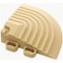 Swisstrax 2.5 in. x 2.5 in. Mocha Java Corner Edging for 15.75 in. Modular Tile Flooring (2-Pack)