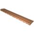 Swisstrax 15.75 in. Walnut Brown Pegged Edging for 15.75 in. Modular Tile Flooring (2-Pack)