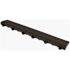 Swisstrax 15.75 in. Jet Black Looped Edging for 15.75 in. Modular Tile Flooring (2-Pack)