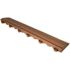 Swisstrax 15.75 in. Walnut Brown Looped Edging for 15.75 in. Modular Tile Flooring (2-Pack)