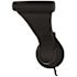 SOSS 1-3/4 in. Textured Black Push/Pull Privacy Bed/Bath Latch with 2-3/4 in. Door Lever Backset