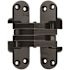 SOSS 1-1/8 in. x 4-5/8 in. Black E-Coat Invisible Hinge
