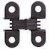 SOSS 1/2 in. x 1-33/64 in. Black E-Coat Invisible Hinge