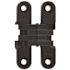 SOSS 1/2 in. 2-3/8 in. Black E-Coat Steel Invisible Hinge (2-Pack)