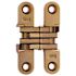 SOSS 1/2 in. 2-3/8 in. Satin Brass Invisible Hinge (2-Pack)