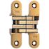 SOSS 1 in. x 4-5/8 in. Satin Brass Invisible Hinge