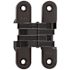 SOSS 1 in. x 4-5/8 in. Black E-Coat Invisible Hinge