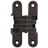 SOSS 3/4 in. x 3-3/4 in. Black E-Coat Invisible Hinge