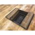 SOSS 1/2 in. x 1-3/4 in. Black E-Coat Steel Invisible Hinge (2-Pack)