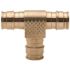 TRIBAL MFG. BRASS TEE, 1/2 IN. X 1/2 IN. X 1/2 IN., PEX-A, LEAD FREE