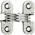 SOSS 1/2 in. x 11/2 in. Satin Chrome Steel Invisible Hinge (2-Pack)