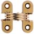 SOSS 1/2 in. x 11/2 in. Satin Brass Steel Invisible Hinge (2-Pack)