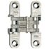 SOSS 1/2 in. x 2-3/8 in. Satin Chrome Steel Invisible Hinge (2-Pack)