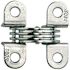 SOSS 1/2 in. x 1-33/64 in. Satin Chrome Invisible Hinge (2-Pack)