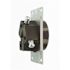 Leviton 50 Amp 125/250-Volt Shallow Flush Mounted Single Outlet, Black 5206-S10