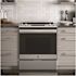 GE 30 in. 4 Burner Element Slide-In Electric Range in Stainless Steel with Self Clean