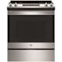GE 30 in. 4 Burner Element Slide-In Electric Range in Stainless Steel with Self Clean