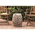 BALKENE HOME Maya Oval Wood Outdoor Garden Stool