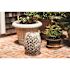BALKENE HOME Maya Oval Wood Outdoor Garden Stool