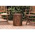 BALKENE HOME MIchael Round Wood Outdoor Garden Stool