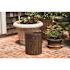 BALKENE HOME MIchael Round Wood Outdoor Garden Stool