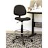 BOSS Office Products Black Fabric Armless Drafting Chair with Seat Height Adjustment