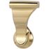 SOSS 1-3/4 in. Bright Brass Dummy Latch Set Door Lever