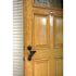 SOSS 1-3/4 in. Textured Black Dummy Latch Set Door Lever