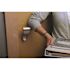 SOSS 1-3/4 in. Textured Black Dummy Latch Set Door Lever